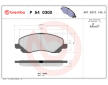 Sada brzdových destiček, kotoučová brzda BREMBO P 54 030X