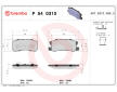 Sada brzdových destiček, kotoučová brzda BREMBO P 54 031X