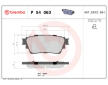 Sada brzdových platničiek kotúčovej brzdy BREMBO P 54 063