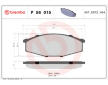 Sada brzdových destiček, kotoučová brzda BREMBO P 56 015