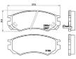 Sada brzdových destiček, kotoučová brzda BREMBO P 56 055