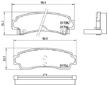 Sada brzdových destiček, kotoučová brzda BREMBO P 56 063