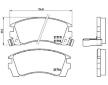 Sada brzdových destiček, kotoučová brzda BREMBO P 56 064