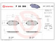 Sada brzdových destiček, kotoučová brzda BREMBO P 56 066