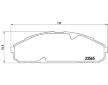 Sada brzdových destiček, kotoučová brzda BREMBO P 56 072