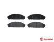 Sada brzdových destiček, kotoučová brzda BREMBO P 56 072