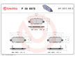Sada brzdových destiček, kotoučová brzda BREMBO P 56 087E