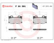 Sada brzdových platničiek kotúčovej brzdy BREMBO P 56 095