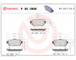 Sada brzdových destiček, kotoučová brzda BREMBO P 56 098E