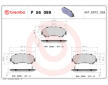 Sada brzdových platničiek kotúčovej brzdy BREMBO P 56 099