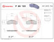 Sada brzdových platničiek kotúčovej brzdy BREMBO P 56 123