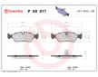 Sada brzdových destiček, kotoučová brzda BREMBO P 59 017