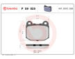 Sada brzdových destiček, kotoučová brzda BREMBO P 59 025