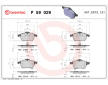 Sada brzdových platničiek kotúčovej brzdy BREMBO P 59 029