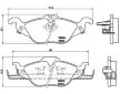 Sada brzdových platničiek kotúčovej brzdy BREMBO P 59 030