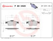 Sada brzdových destiček, kotoučová brzda BREMBO P 59 042X