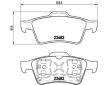 Sada brzdových destiček, kotoučová brzda BREMBO P 59 044