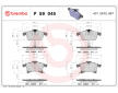 Sada brzdových platničiek kotúčovej brzdy BREMBO P 59 045