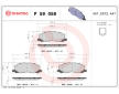 Sada brzdových destiček, kotoučová brzda BREMBO P 59 058