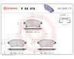 Sada brzdových platničiek kotúčovej brzdy BREMBO P 59 076