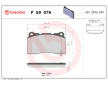 Sada brzdových platničiek kotúčovej brzdy BREMBO P 59 079