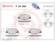 Sada brzdových platničiek kotúčovej brzdy BREMBO P 59 096