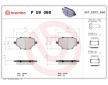 Sada brzdových platničiek kotúčovej brzdy BREMBO P 59 098