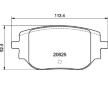 Sada brzdových destiček, kotoučová brzda BREMBO P 59 102