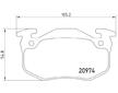 Sada brzdových destiček, kotoučová brzda BREMBO P 61 032