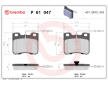 Sada brzdových platničiek kotúčovej brzdy BREMBO P 61 047