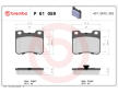 Sada brzdových platničiek kotúčovej brzdy BREMBO P 61 059