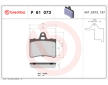Sada brzdových platničiek kotúčovej brzdy BREMBO P 61 073