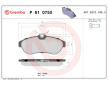 Sada brzdových platničiek kotúčovej brzdy BREMBO P 61 075X