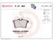 Sada brzdových platničiek kotúčovej brzdy BREMBO P 61 084