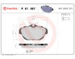 Sada brzdových destiček, kotoučová brzda BREMBO P 61 087