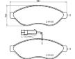 Sada brzdových destiček, kotoučová brzda BREMBO P 61 090