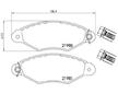 Sada brzdových destiček, kotoučová brzda BREMBO P 61 098