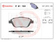 Sada brzdových platničiek kotúčovej brzdy BREMBO P 61 103