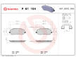 Sada brzdových destiček, kotoučová brzda BREMBO P 61 104