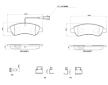 Sada brzdových destiček, kotoučová brzda BREMBO P 61 125G