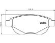 Sada brzdových destiček, kotoučová brzda BREMBO P 61 137