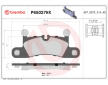 Sada brzdových destiček, kotoučová brzda BREMBO P65027NX