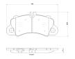 Sada brzdových destiček, kotoučová brzda BREMBO P 65 043X