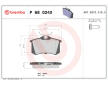 Sada brzdových platničiek kotúčovej brzdy BREMBO P 68 024X