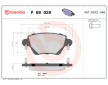 Sada brzdových platničiek kotúčovej brzdy BREMBO P 68 028