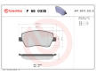 Sada brzdových destiček, kotoučová brzda BREMBO P 68 033E