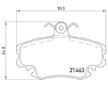 Sada brzdových destiček, kotoučová brzda BREMBO P 68 038