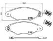 Sada brzdových destiček, kotoučová brzda BREMBO P 68 042