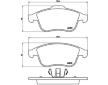 Sada brzdových destiček, kotoučová brzda BREMBO P 68 045