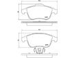 Sada brzdových destiček, kotoučová brzda BREMBO P 68 046